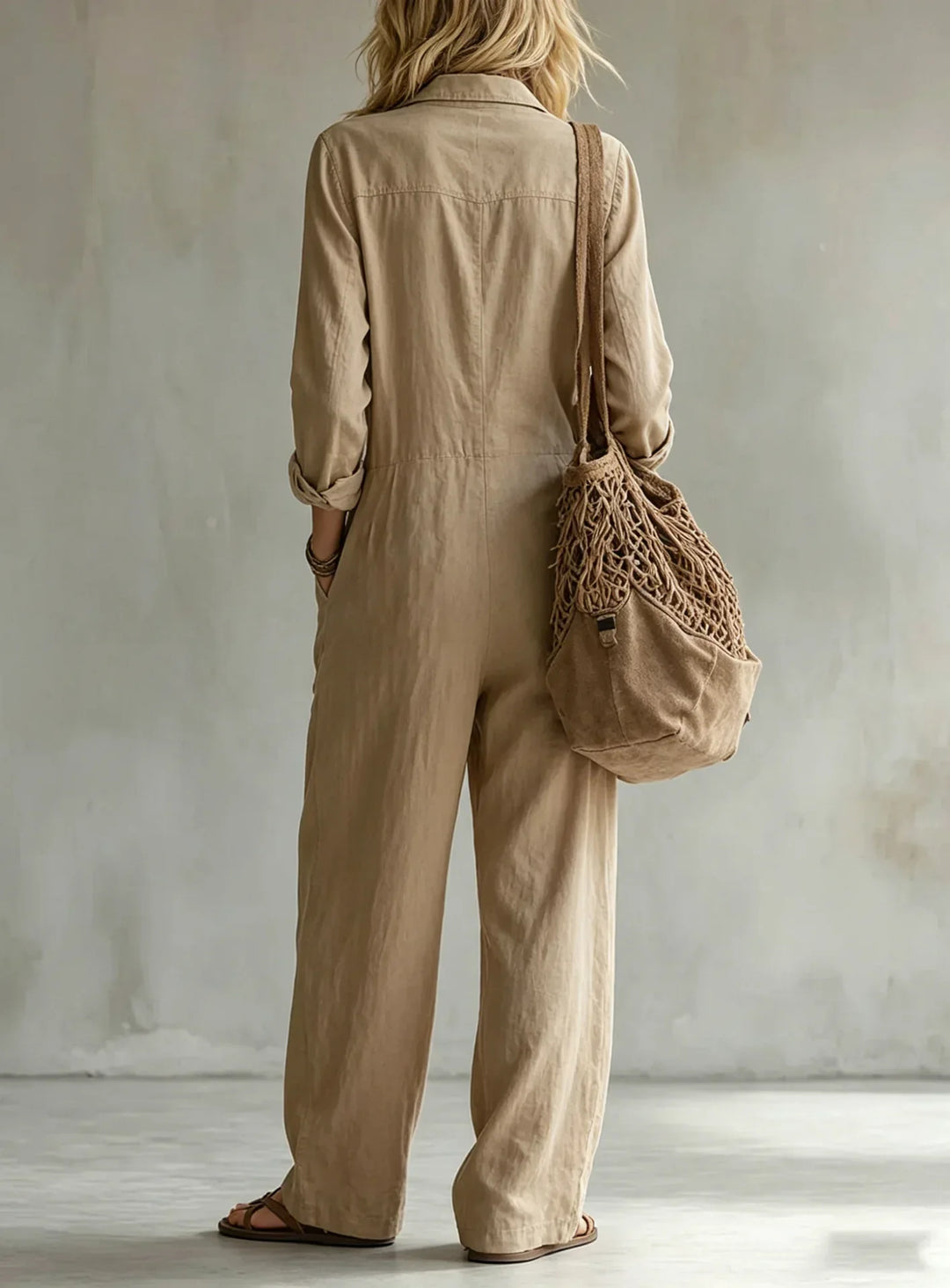 Utility Jumpsuit with Width for Women