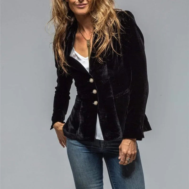 Tailored Velvet Blazer for Women