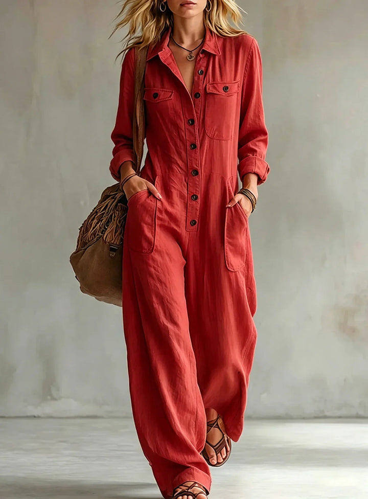 Utility Jumpsuit with Width for Women