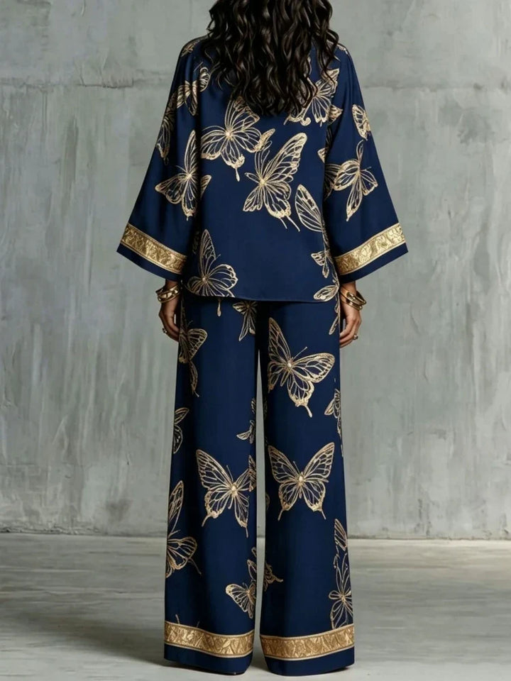 Women's Butterfly Pattern Loungewear Set