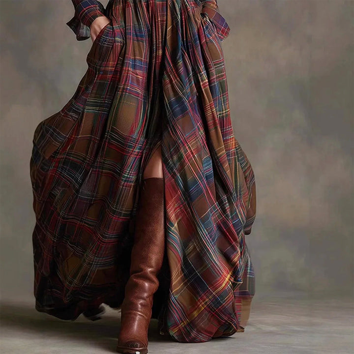 Women's Checked Shirt Dress