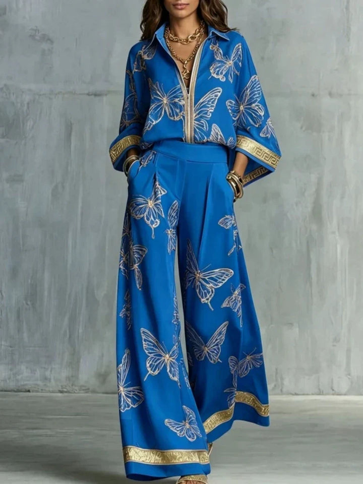 Women's Butterfly Pattern Loungewear Set
