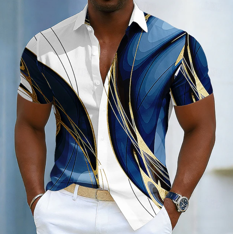 Men's collared shirt