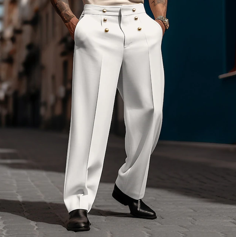 High-Waisted Tailored Trousers for Women