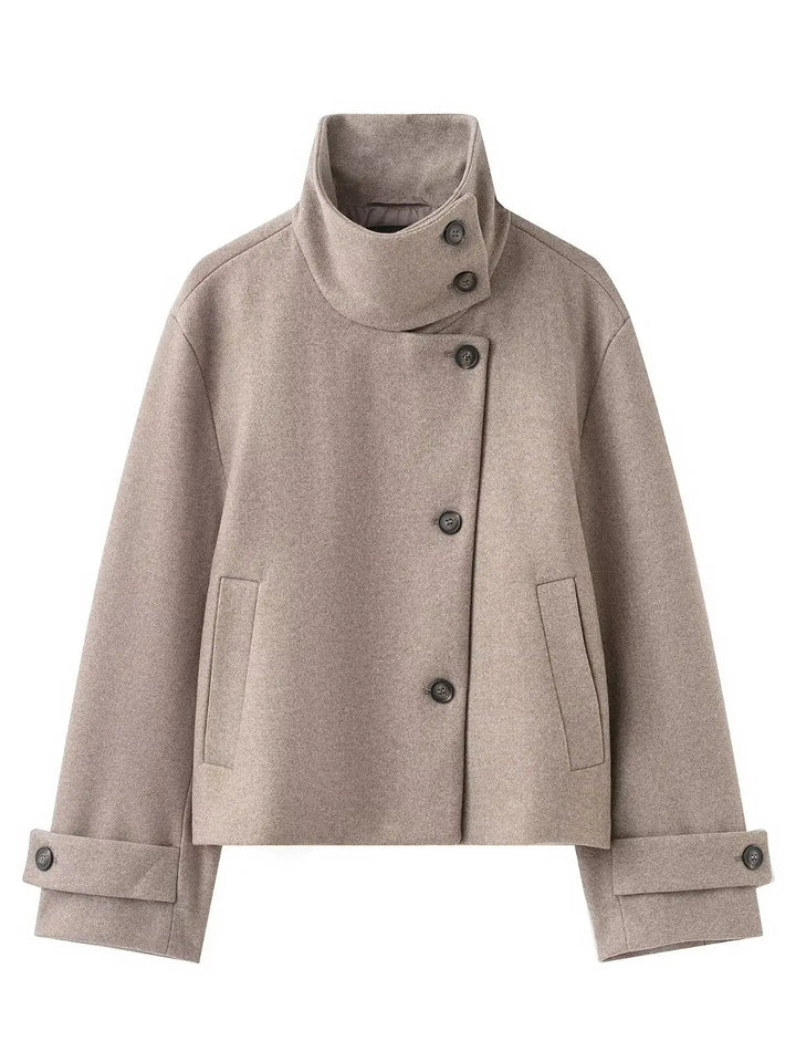 Women's funnel-neck sweater