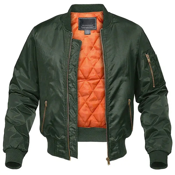 Men’s bomber jacket with quilted lining
