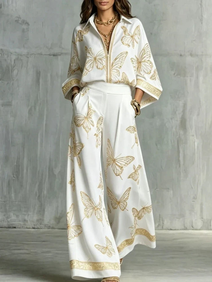 Women's Butterfly Pattern Loungewear Set