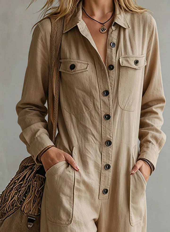 Utility Jumpsuit with Width for Women