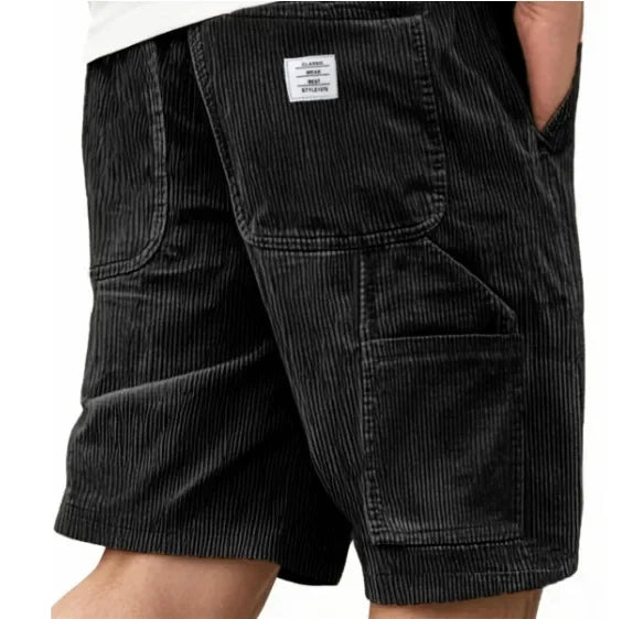 Fløjls Cargo Shorts Til Herre