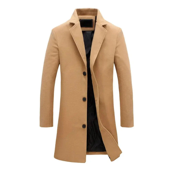 Men’s long coat with buttons