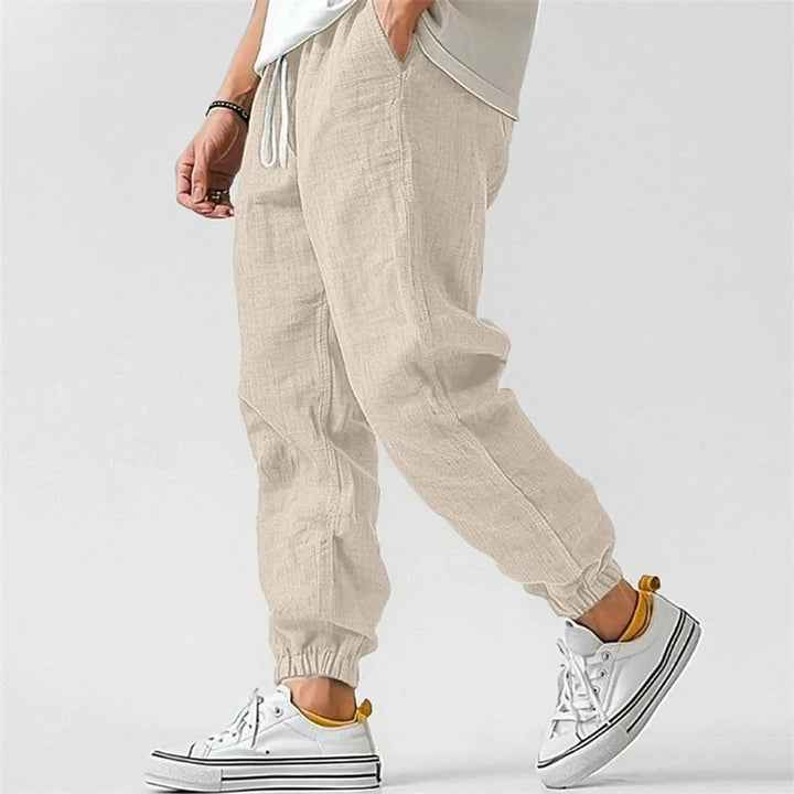 Men's Joggers with Drawstring and Tapered Legs