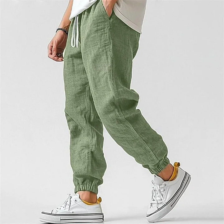Men's Joggers with Drawstring and Tapered Legs