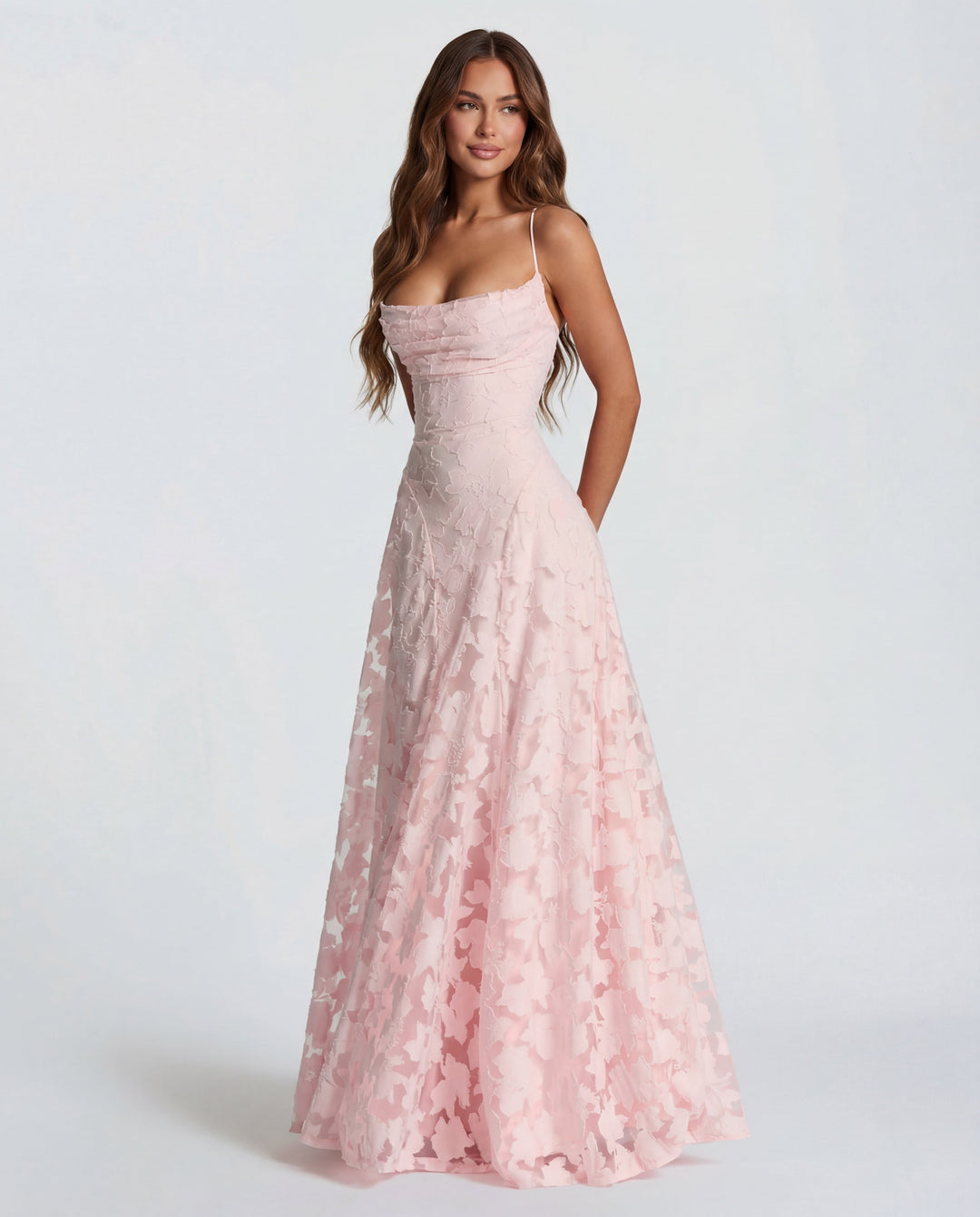 Maxi dress with lace for women for weddings