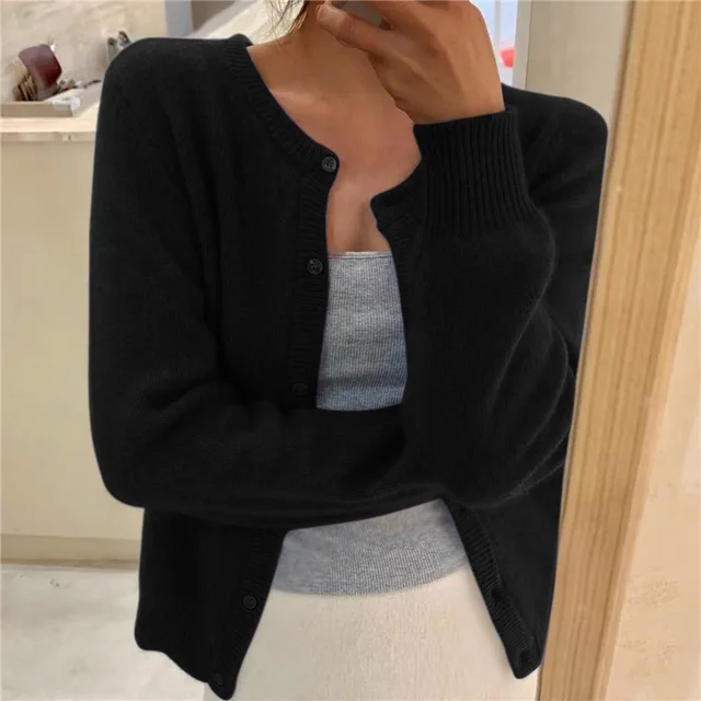 Soft knitted cardigan for women