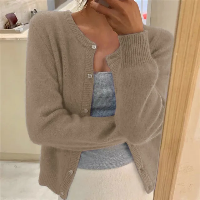 Soft knitted cardigan for women