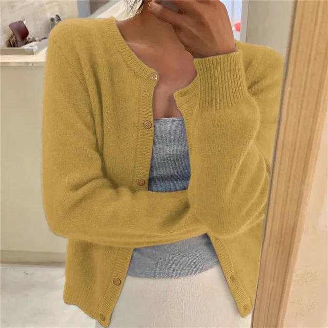 Soft knitted cardigan for women
