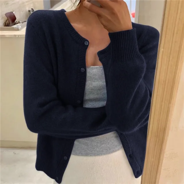 Soft knitted cardigan for women