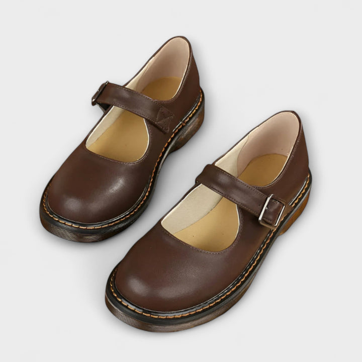 Mary Jane Shoes with Buckle Closure for Women
