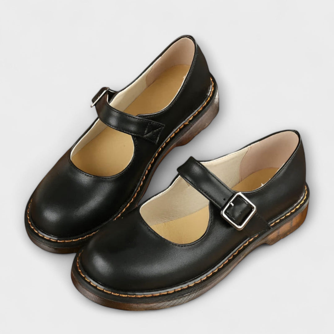 Mary Jane Shoes with Buckle Closure for Women