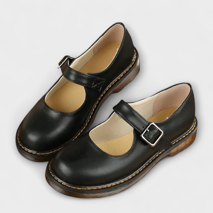 Mary Jane Shoes with Buckle Closure for Women