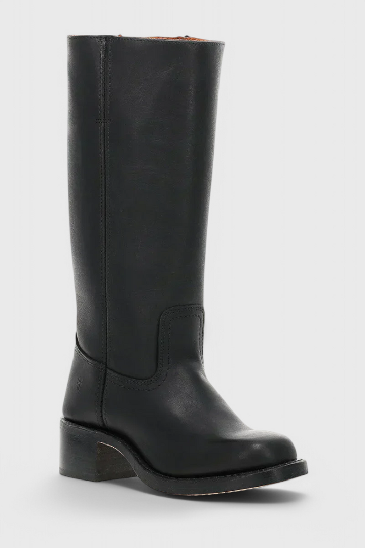 Mid Calf Støvler I Læder Dame