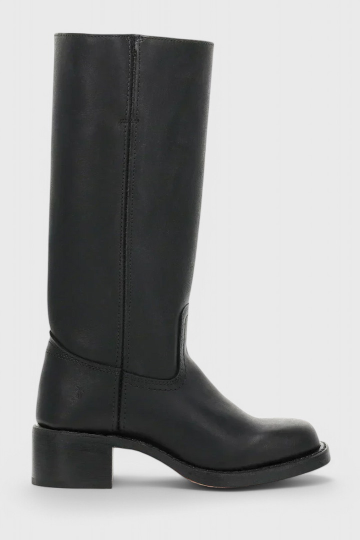 Mid Calf Støvler I Læder Dame
