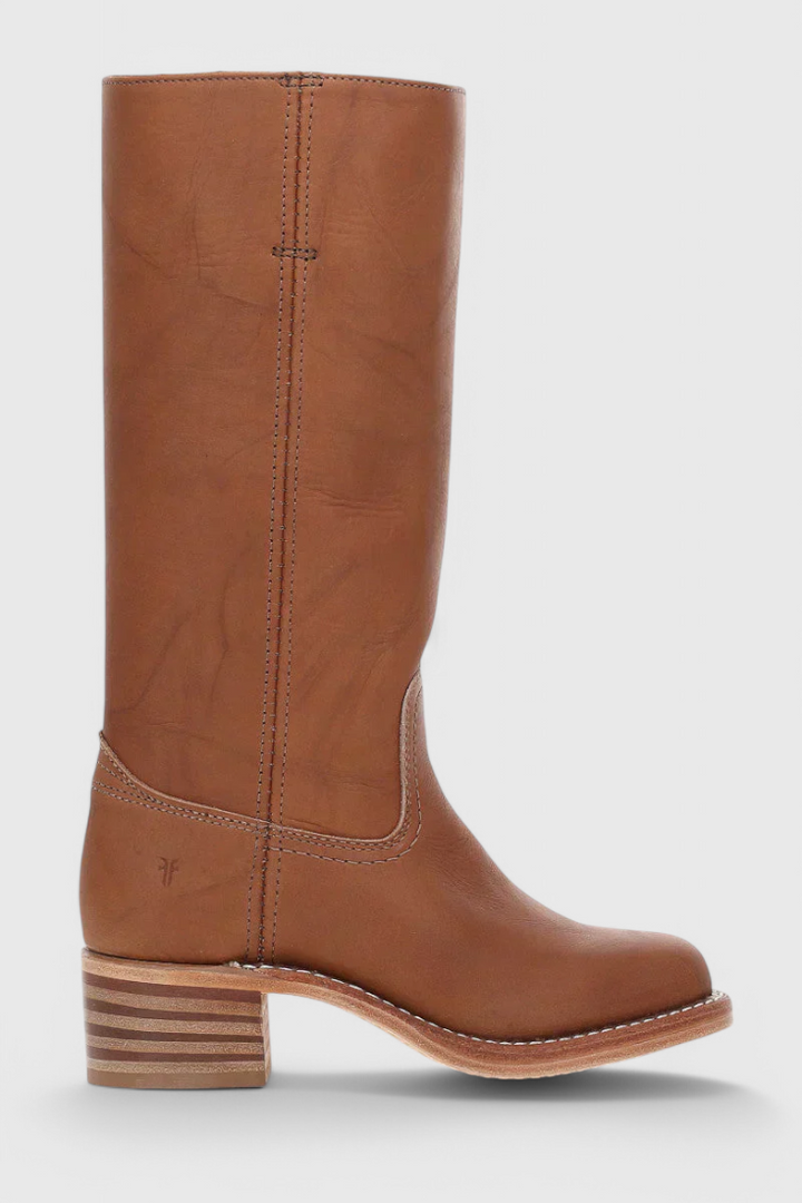 Mid Calf Støvler I Læder Dame