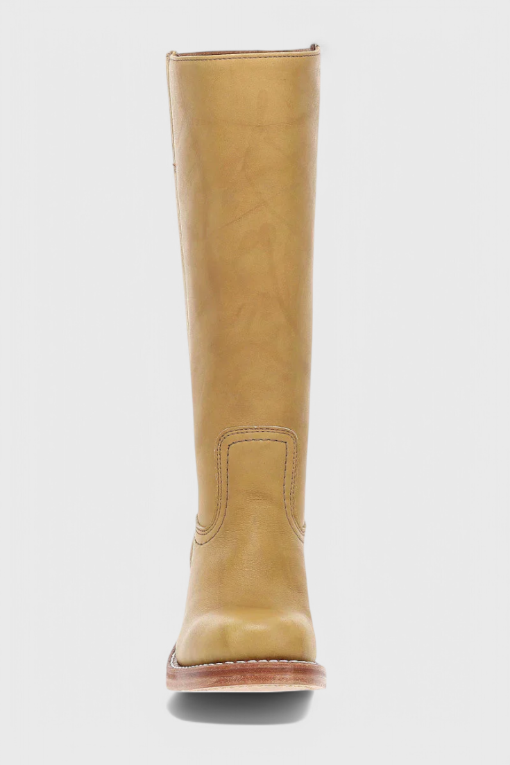 Mid Calf Støvler I Læder Dame