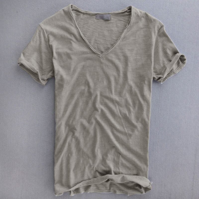V-hals T-shirt til Herrer