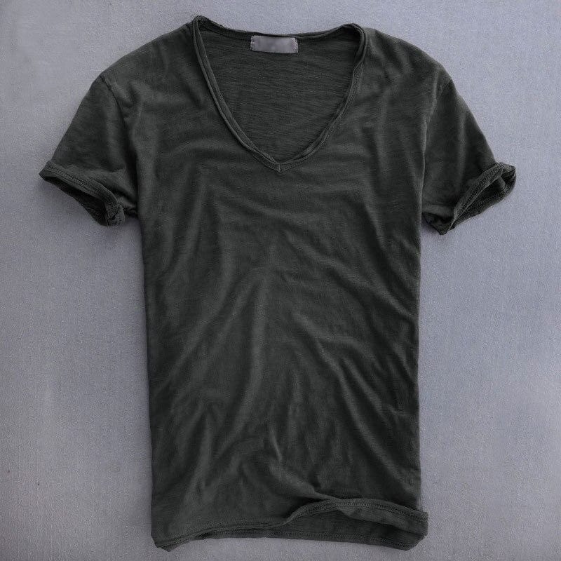 V-hals T-shirt til Herrer