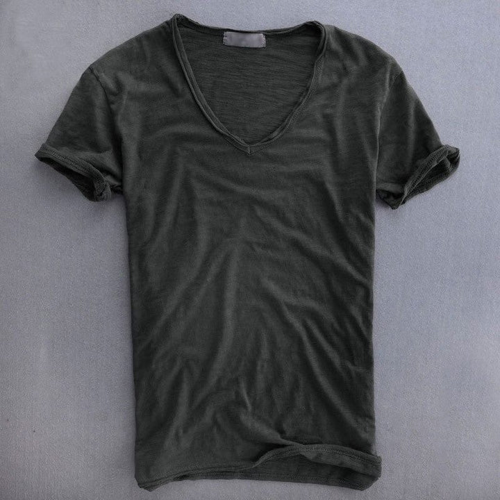 V-hals T-shirt til Herrer