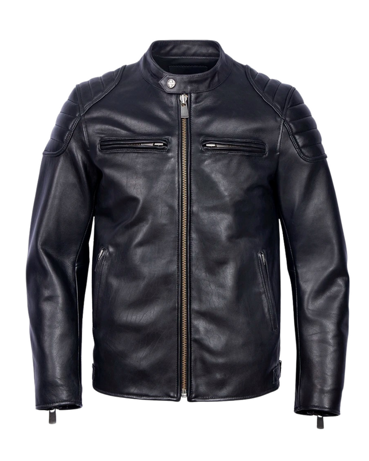 Men’s leather biker jacket