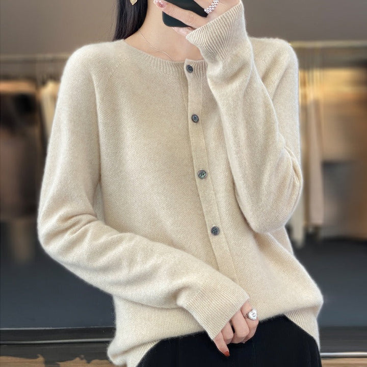 Blød Strikket Cardigan Til Dame