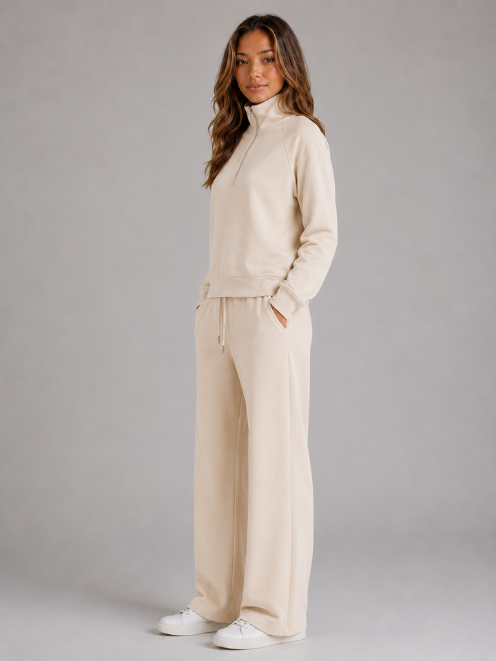 Women's Loungewear Set with Half Zip