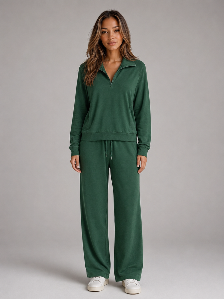 Women's Loungewear Set with Half Zip