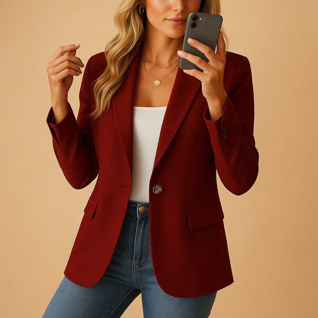 Fitted blazer for women