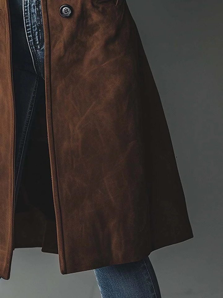 Classic Trench Coat with Belt for Women