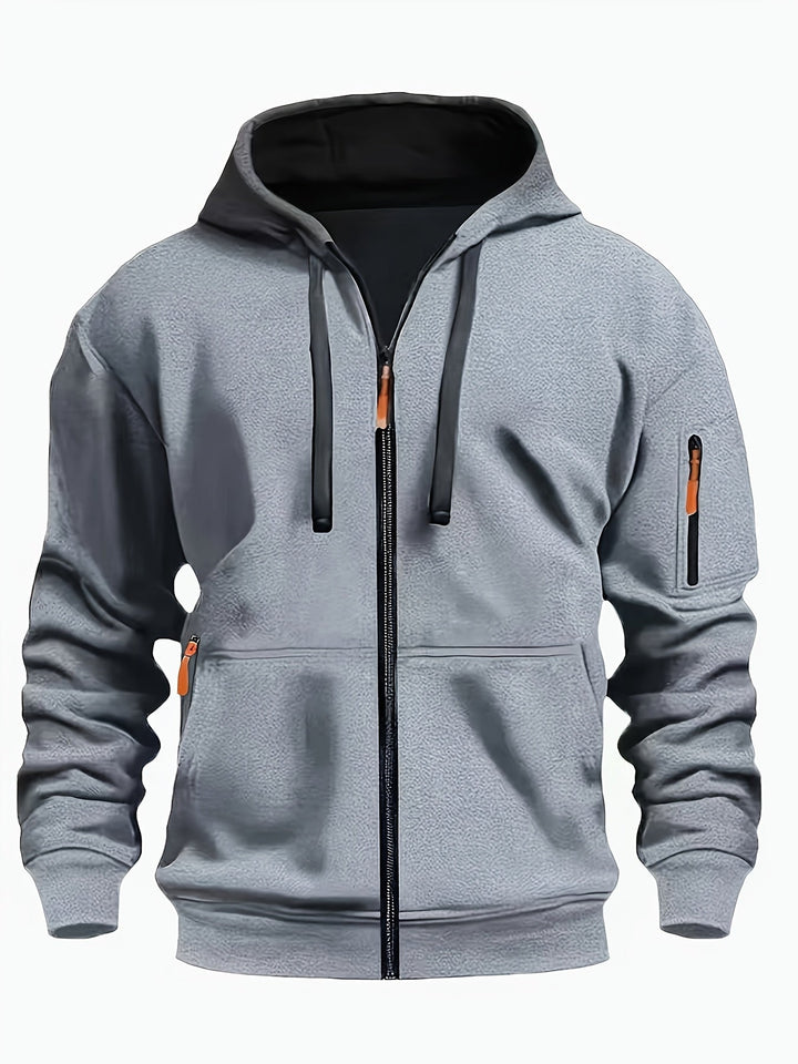 Men's zip-up hoodie