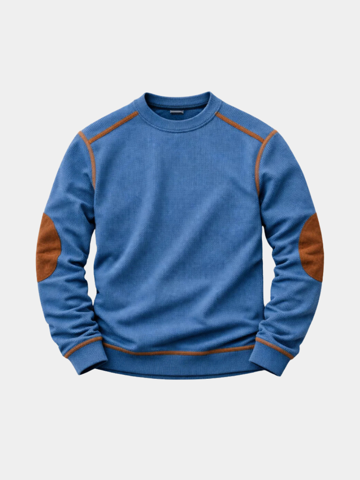 Textured pullover for men