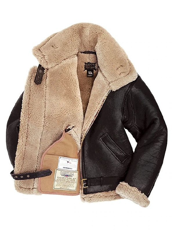 Shearling Aviator Jacket for Men