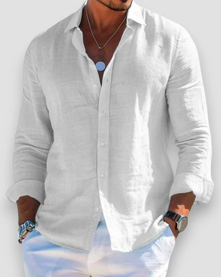 Relaxed Button-Up Shirt for Men