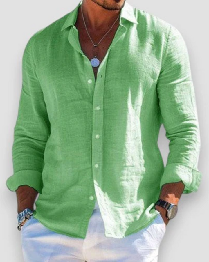 Relaxed Button-Up Shirt for Men