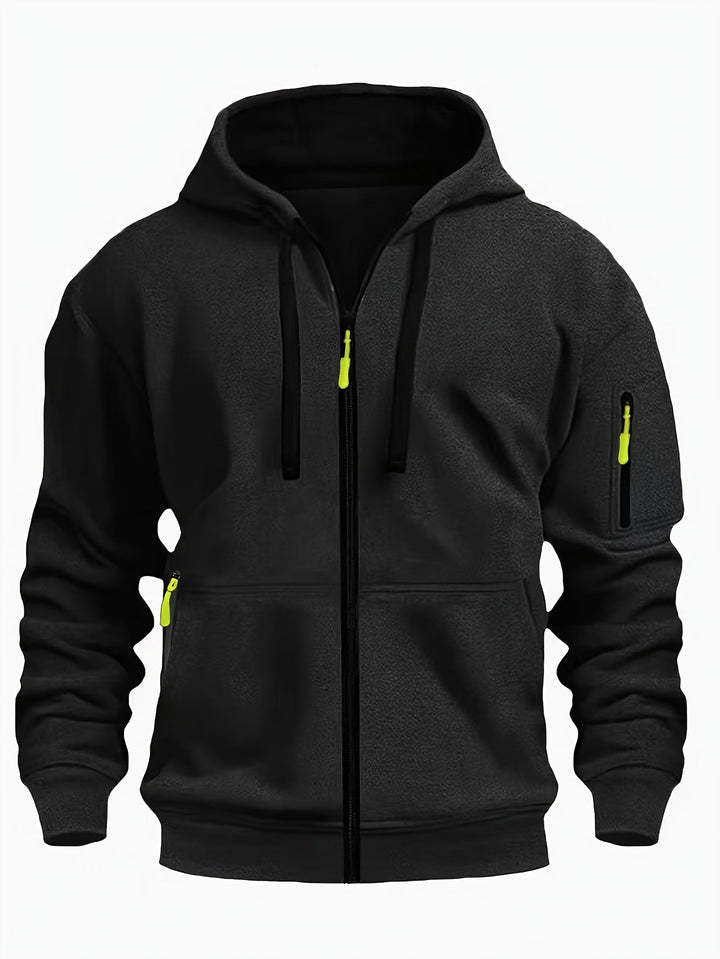 Men's zip-up hoodie