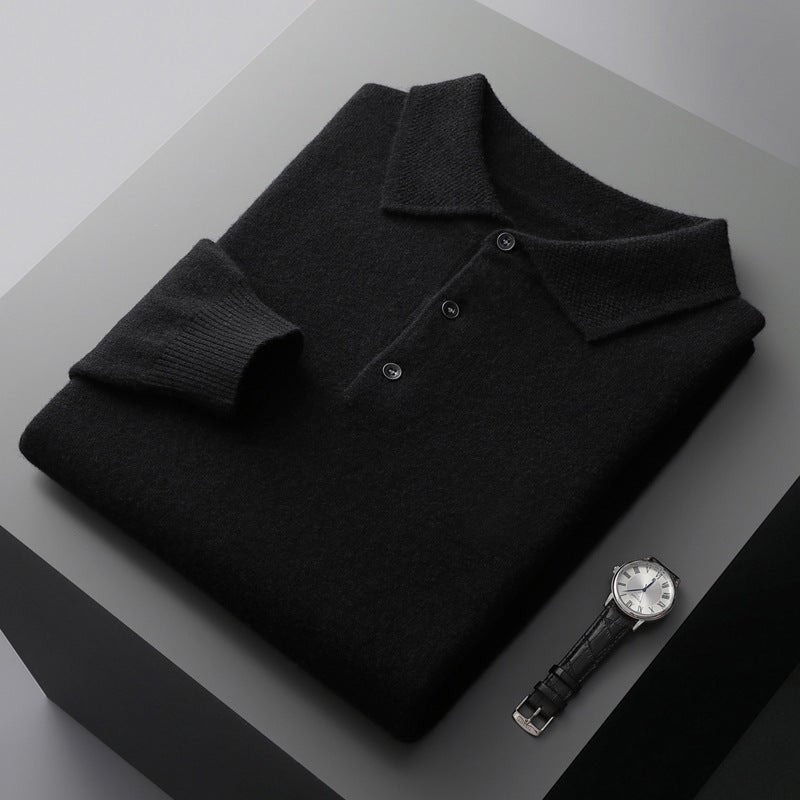 Long-Sleeved Polo Shirt for Men