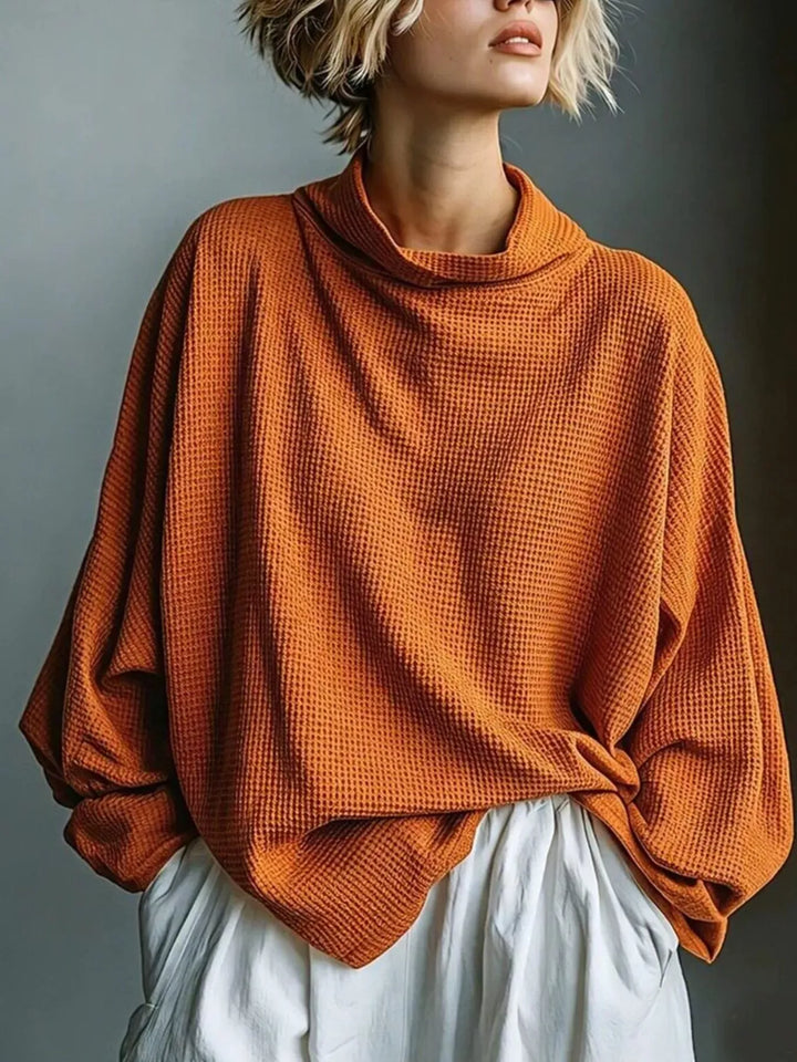 Textured Top with Mock Neck for Men