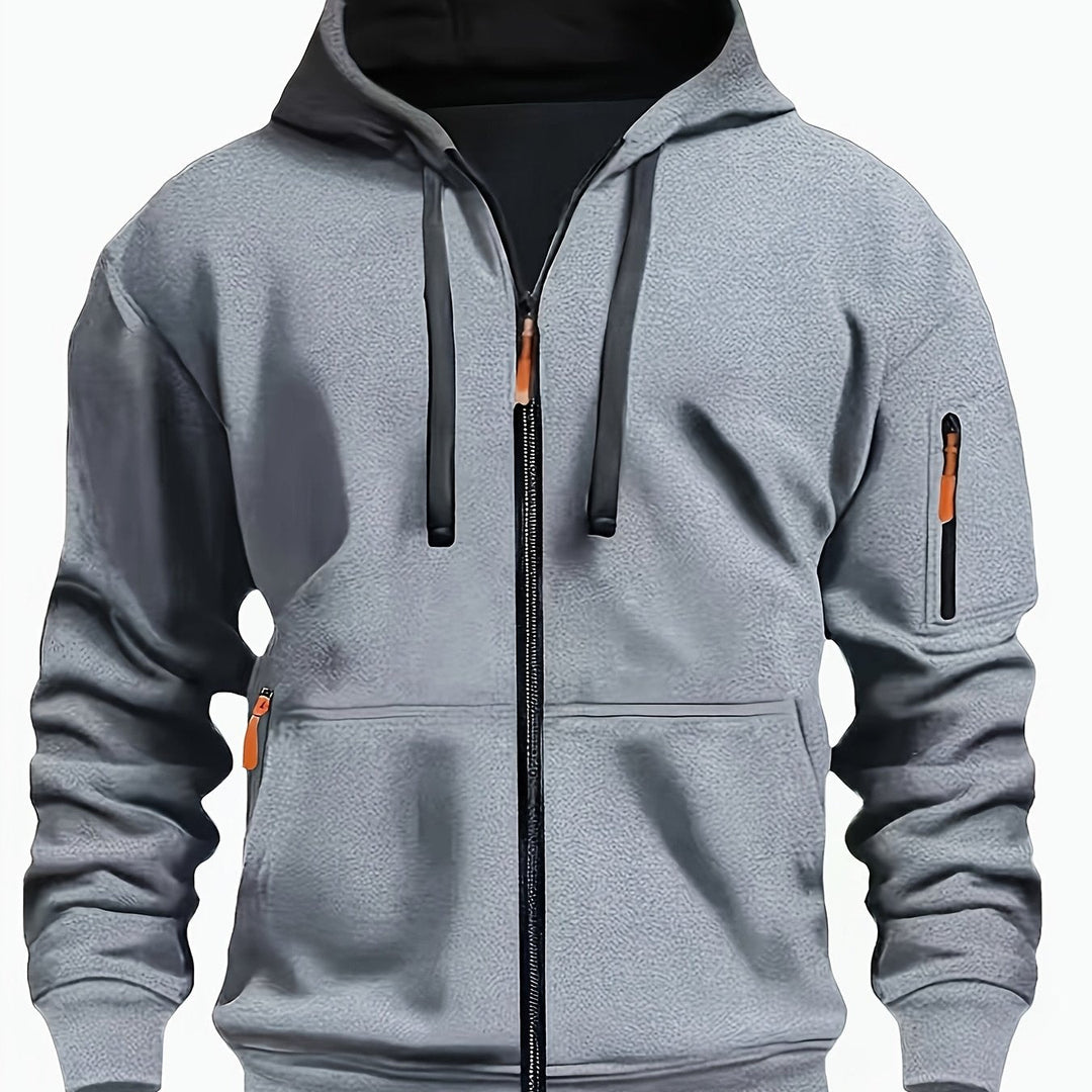 Men's zip-up hoodie