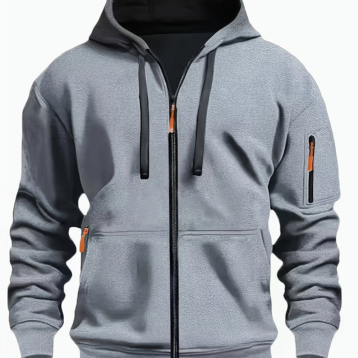 Men's zip-up hoodie