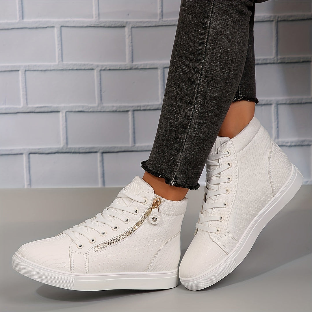 Høje Sneakers Med Lynlås