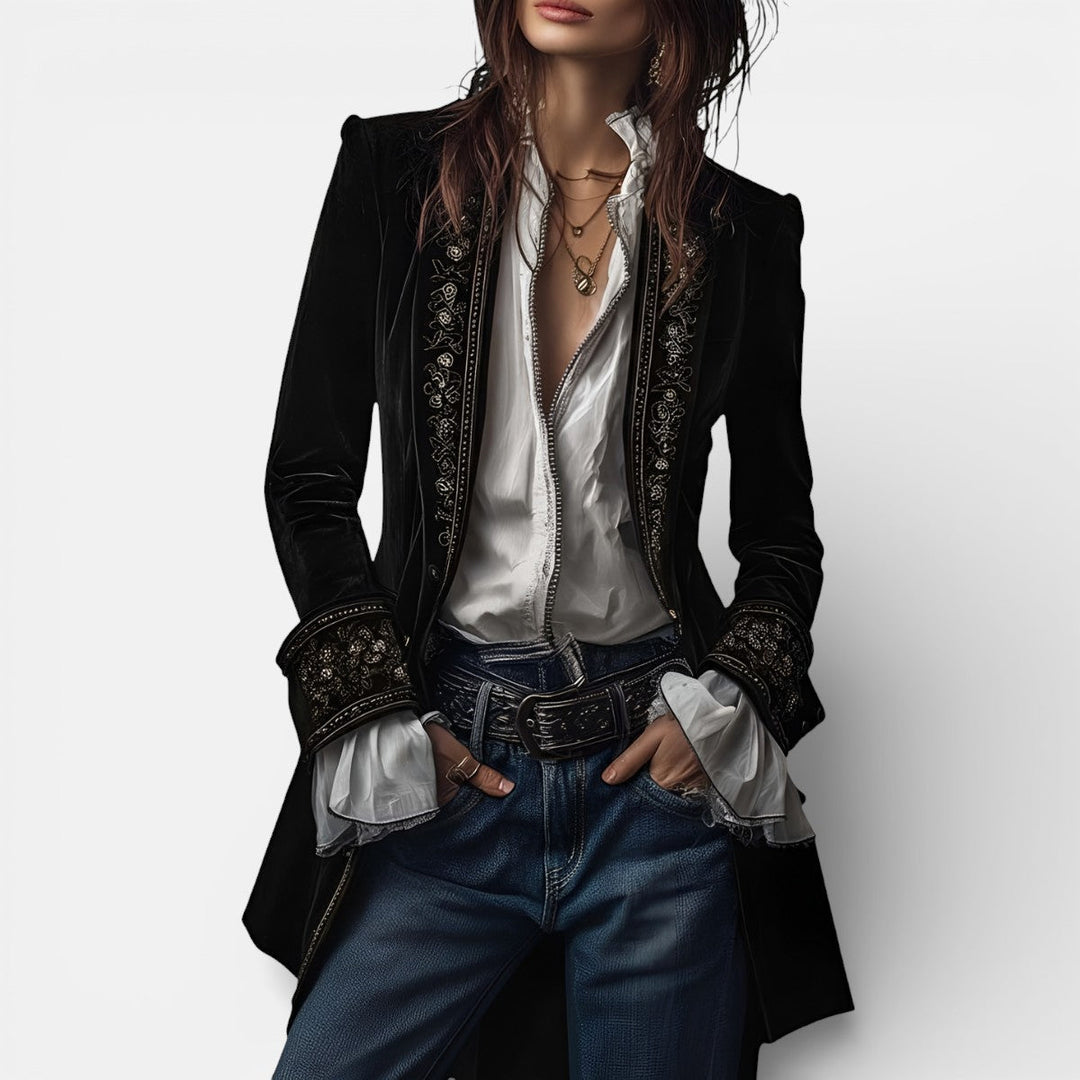 Velour jacket for women