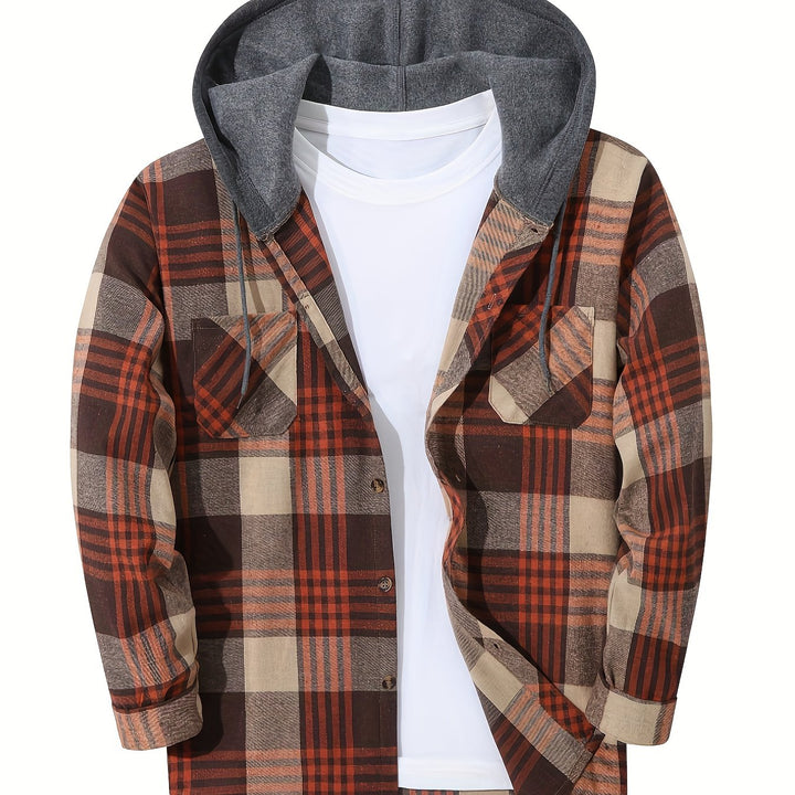 Hoodie with a checkered pattern